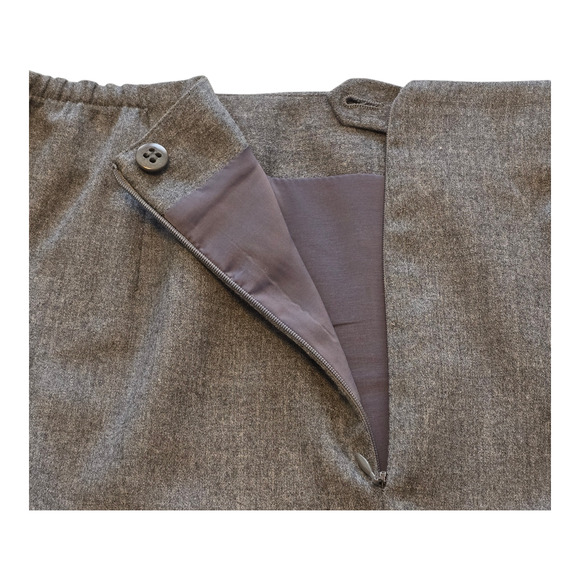 Talbots Womens Pencil Skirt Size 14W Gray Wool Blend Below Knee Professional - Picture 6 of 10